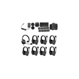 Microfon Solutie intercom stereo comp WiTalk WT8D8xbat 8 pers Full-Duplex 1.9GHz dual-ear