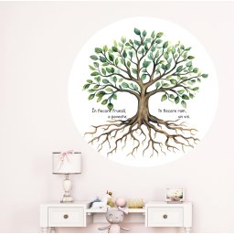 Sticker decorativ - În fiecare frunză, o poveste; în fiecare ram, un vis.