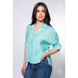 Camasa din organza OLIMPIA, Hermosa, aqua