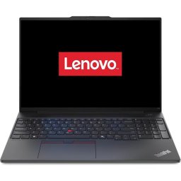 Laptop Lenovo ThinkPad E16 Gen 2, Intel Core Ultra 7 155H, 16 inch WUXGA, 16GB RAM, 1TB SSD, Free DOS, Negru (INT Keyboard)