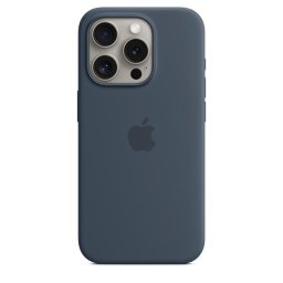 Husa Protectie Spate Apple FineWoven Case MagSafe pentru Apple iPhone 15 Pro, Albastru