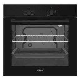 Cuptor incorporabil Samus SC620G4B, 62 l, 2200 W, Grill, 4 functii, Iluminare interioara, Negru