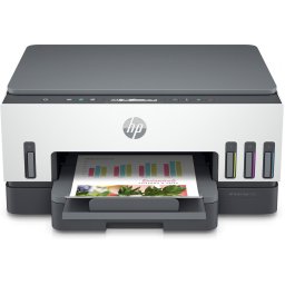 Imprimanta multifuncionala HP Smart Tank 7005, Inkjet, A4, 4800 x 1200 DPI, 15 ppm, USB, Wi-Fi, Bluethoot, Imprimare, Copiere, Scanare, Negru-Alb