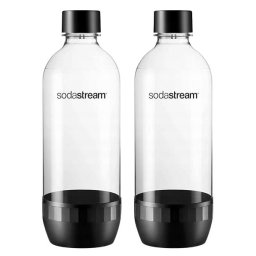 Set 2 sticle SodaStream Tritan Twinpack, 2 x 1l, Negru