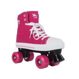 Role PEGAS Rookie Canvas RKE-SKA-1500, marime 32, rulmenti de precizie ABEC 3, roz