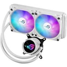 Cooler procesor ASUS ROG Strix LC III 240 ARGB, Alb, 2 ventilatoare 120 mm, viteza 800-2200 RPM, socket Intel / AMD