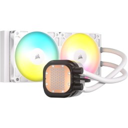 Cooler Procesor CORSAIR NAUTILUS 240 RS ARGB ALB, racire cu lichid, dimensiune radiator 275x125x125mm, 2 ventilatoare ARGB, viteza ventilatoare: 1700RPM