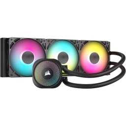 Cooler Procesor CORSAIR NAUTILUS 360 RS ARGB NEGRU, dimensiune radiator 396x125x125mm, 3 ventilatoare ARGB, viteza ventilatoare: 1700RPM