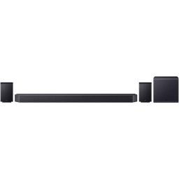 Soundbar Samsung HW-Q990F, 11.1.4, Bluetooth, Wi-Fi, Subwoofer & Kit wireless, Wireless Dolby Atmos, HDMI 2.1 eARC, Negru Titan