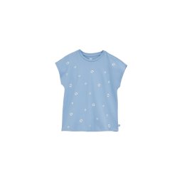 WE Fashion Tricou albastru deschis / argintiu