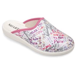 Saboti de casa, confort, dama, Mjartan 607-S111 multicolor