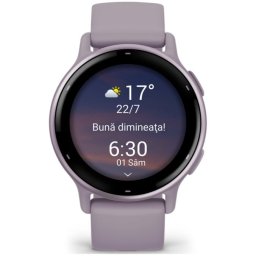 Ceas Smartwatch Garmin Vivoactive 5, 42 mm, Bluetooth, GPS, Metallic Orchid/Orchid