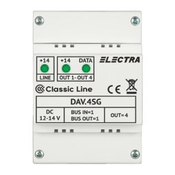 Doza derivatie video DAV.4SG Classic 4 iesiri - ELECTRA DAV.4SG