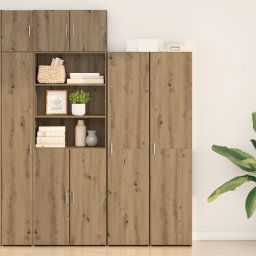 Bufet Stejar 40x42.5x185 cm Lemn prelucrat GartenMobel Dekor