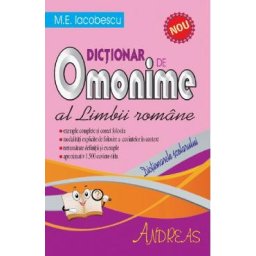 Dictionar de omonime al limbii romane - M.E. Iocobescu