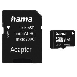Card memorie microSDHC 32GB Class 10 UHS-I 80MB/s + Adapter/Mobile
