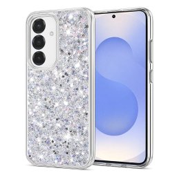 Husa Samsung Galaxy S25 Techsuit Sparkly Glitter alb