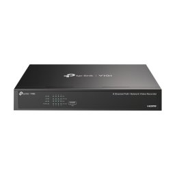 NVR 4K, 8 canale max. 8MP, 8 porturi PoE, Buget PoE 53W, Audio IN OUT, 1 x SATA, 1U - TP-Link VIGI VIGINVR1008H-8P