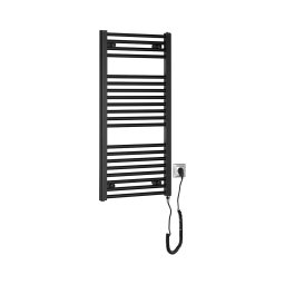 Aqualine - Radiator electric pentru baie DIRECT-E 300W 96x45 cm negru mat