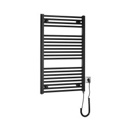 Aqualine - Radiator electric pentru baie DIRECT-E 400W 96x60 cm negru mat