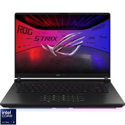 Laptop Gaming ASUS ROG Strix SCAR 16 G635LW cu procesor Intel® Core™ Ultra 9 275HX pana la 5.4GHz, 16", 2.5K WQXGA, Mini LED, 240Hz, G-Sync, 32GB DDR5, 2TB SSD, NVIDIA® GeForce RTX™ 5080 16GB GDDR7, Windows 11 Pro, Off Black