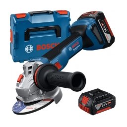 Bosch - GWS 18V-11 - Polizor unghiular cu 2 acumulatori, Li-Ion, 18 V, 5 Ah, 125 mm, valiza speciala