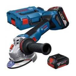 Bosch - GWS 18V-11 S - Polizor unghiular cu 2 acumulatori si incarcator, Li-Ion, 18 V, 5 Ah, 125 mm, valiza speciala