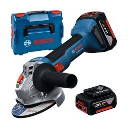 Bosch - GWS 18V-8 - Polizor unghiular cu 2 acumulatori, Li-Ion, 18 V, 5 Ah, 125 mm, valiza speciala