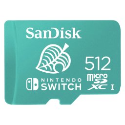 Sandisk microSDXC Card Nintendo Switch 512GB, 100MB/s, U3, C10, A1, UHS-1
