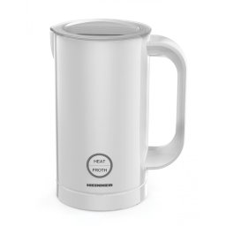 Aparat de spumat laptele Heinner HMFR-450WH, 450 W, capacitate de spumare 100 ml, capacitate de incalzire 200 ml, oprire automata, protectie supraincalzire, Alb