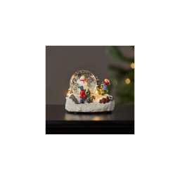 Decorațiune LED de Crăciun Eglo 411482 WINTERVILLE LED/2xAAA glob de zăpadă