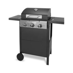 Grătar pe gaz Fieldmann 3x arzător negru