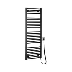 Aqualine - Radiator electric de baie DIRECT-E, 400 W, 132 x 45 cm, negru mat