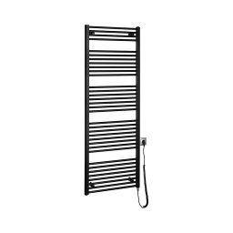 Aqualine - Radiator electric pentru baie DIRECT-E, 800 W, 168 x 60 cm, negru mat