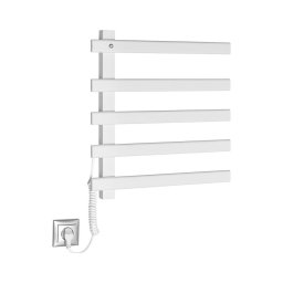 Sapho - Uscător electric pentru prosoape ELCOR, 63 W, 52 x 48 cm, alb mat