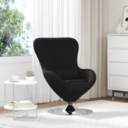 Scaun Ou Negru din stofa GartenMobel Dekor