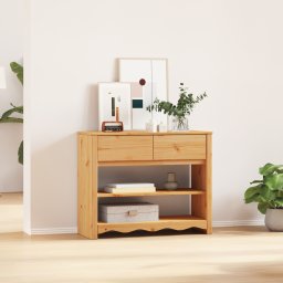 Masa de consola "DRAMMEN" 89,5x37x73 cm Lemn masiv de pin GartenMobel Dekor