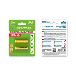 Esperanza EZA101Y Baterii reîncărcabile Ni-MH AAA 1000MAH 2PCS.