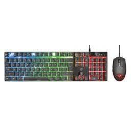 Kit TASTATURA si Mouse TRUST - gaming, GXT 838 Azor, cu fir, 104 taste, format standard, switch , USB, negru, TR-23289 (timbru verde 0.8 lei)