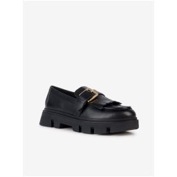 Balerini, mocasini pentru femei Geox - negru