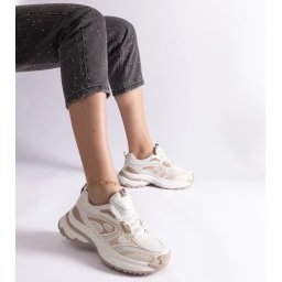 Gemre Adidași sport albi pentru femei Limon