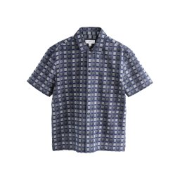 Next Cămașă bleumarin / negru / alb