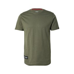 ALPHA INDUSTRIES Tricou fildeş / verde pin