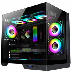 Carcasa SRXC-SHADOW, MiddleTower, Fara sursa, ATX, Negru