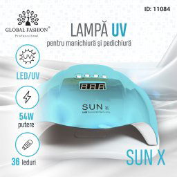 Lampa de unghii LED/UV Sun-X, 54W, Albastru