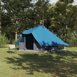 Cort de Familie Tipi Albastru 8 Persoane Impermeabil GartenMobel Dekor