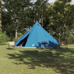 Cort de familie Tipi Albastru impermeabil pentru 12 persoane GartenMobel Dekor