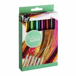 Set 6 markere, Creative Craft, culori metalizate
