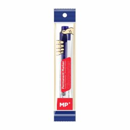 Marker permanent Main Paper, retractabil, varf rotund, 1.5 mm, albastru