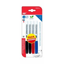 Set 4 markere pentru tabla Main Paper, varf rotund 1.5 mm